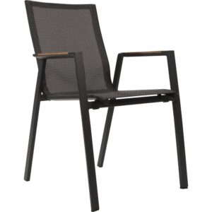 Stapelstuhl Tarragona Teak Negro