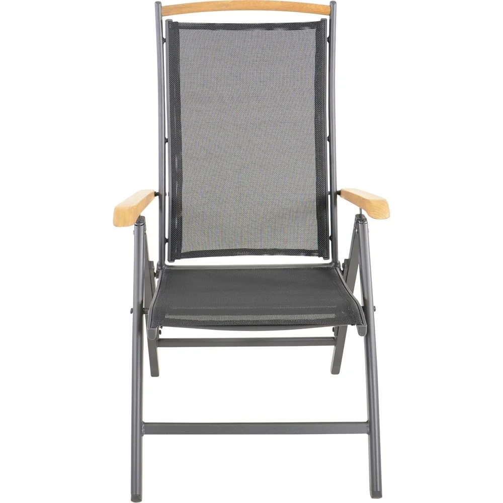 Lesli Living 2-er Set Hochlehner Monza in schwarz – 5-fach – Detailansicht 3 (Sessel & Stühle)