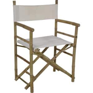 2er-Set Regiestuhl Bambus