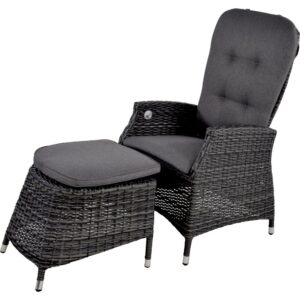 Set aus 2 Stck Stuhl und 2 Stck Fußbank Soho Forte