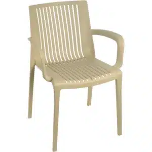 4er-Set Stapelstuhl Stretto in taupe