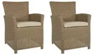 2er-Set Dinningsessel Tropez Straw