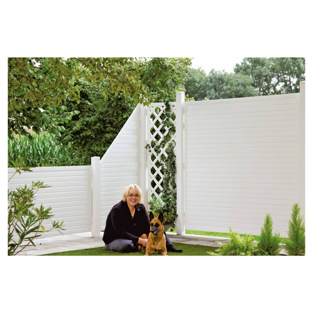Tetzner Jentzsch PVC Sichtschutzzaun - Garten und Feuer