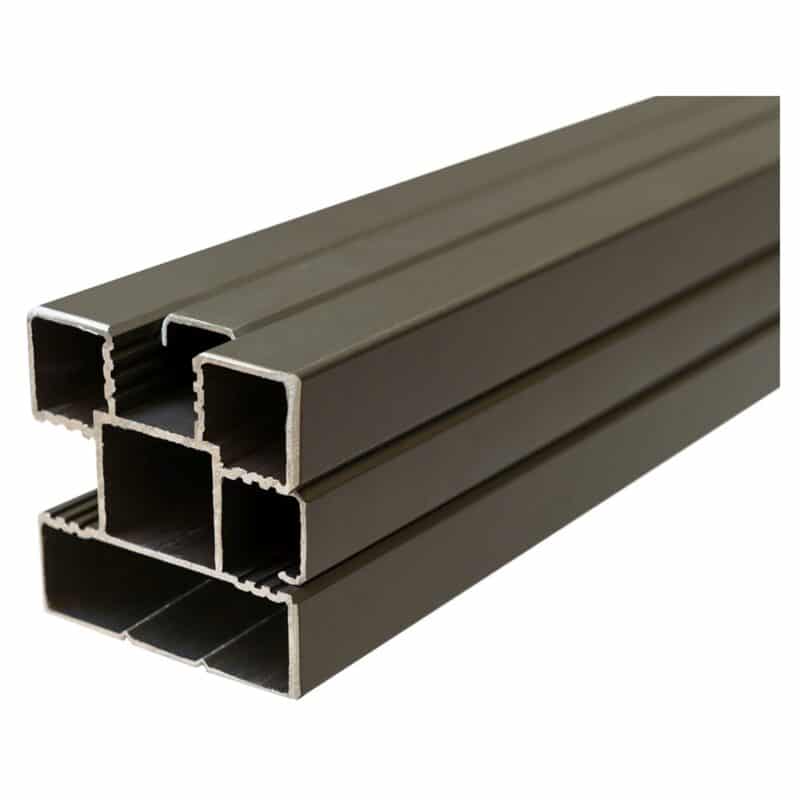 Aluminium-Steckzaunpfosten für WPC-Steckzaunsystem in anthrazit und 3 Längen lieferbar