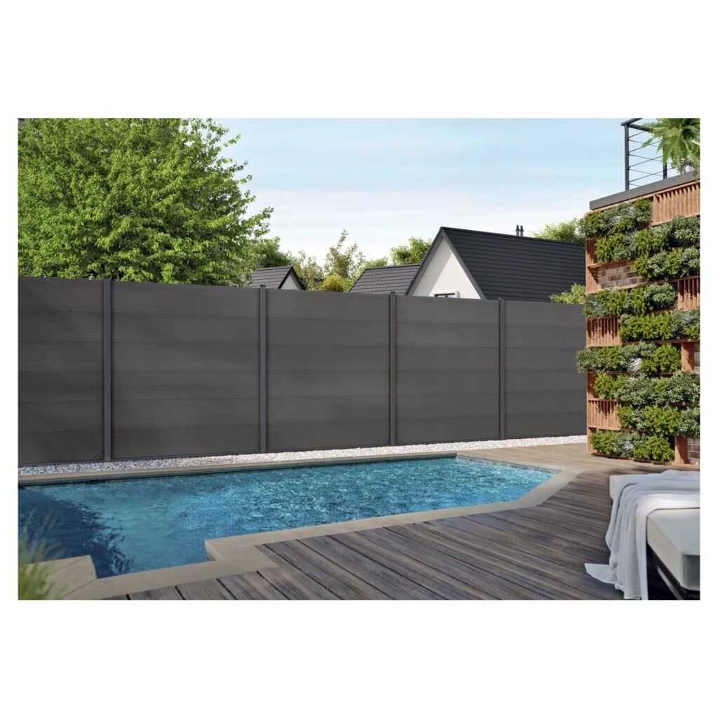 Tetzner Jentzsch WPC Steckzaun Max XL 4024785446460 2 - Garten und Feuer