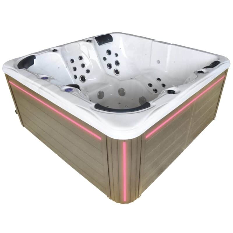 Outdoor Außenwhirlpool Hot Tub Spa Pool in weiß-hellgrau