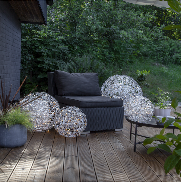 Dekorative Aussen-Trassel-Leuchtkugel D770mm