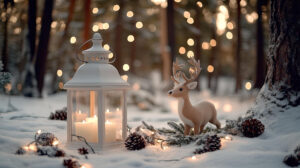 Weihnachtliche Beleuchtung und Dekoration