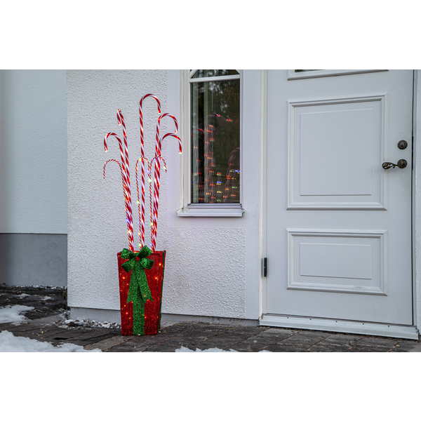 Aussen-Dekoration Candycane Box