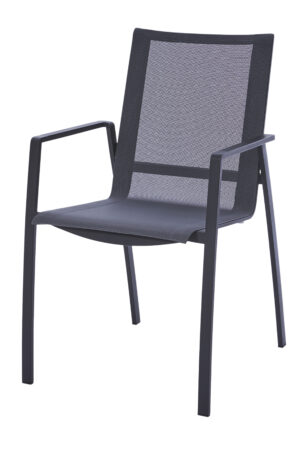 Diamond Garden 4er-Set Stapelstuhl Valencia - Aluminium