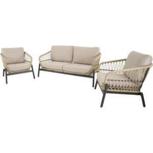 Lesli Living Lounge-Set Zavi Beige – Gartenmöbel-Sets Produktbild