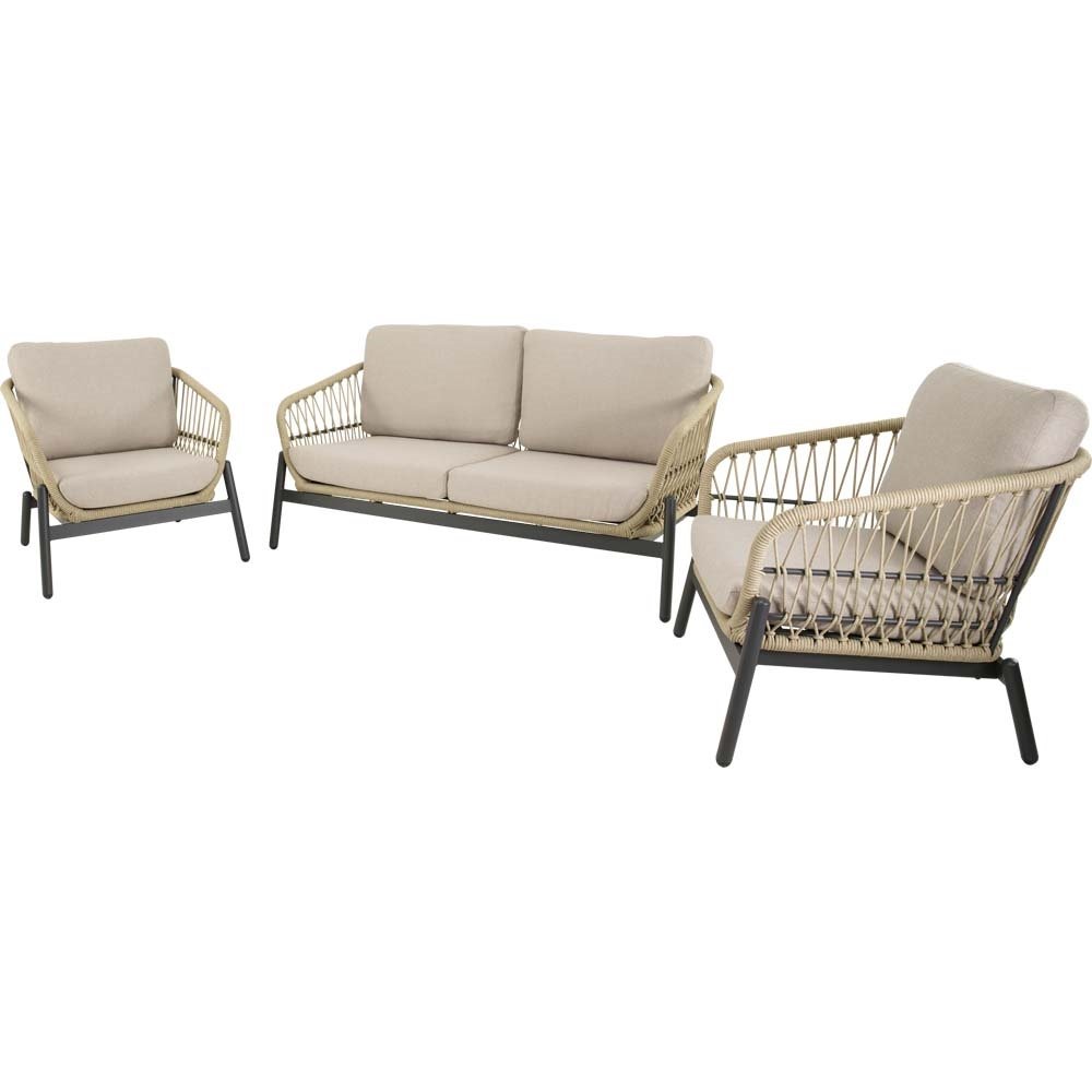 Lesli Living Lounge-Set Zavi Beige – Gartenmöbel-Sets Produktbild