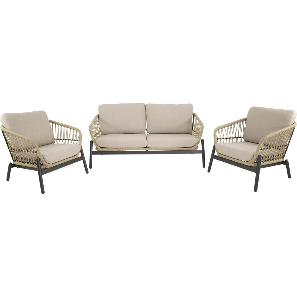 Lesli Living Lounge-Set Zavi Beige – Detailansicht 2 (Gartenmöbel-Sets)