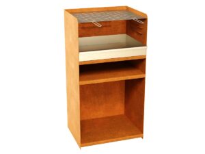 Gartenkamin & Feuerstelle mit Grill aus Cortenstahl