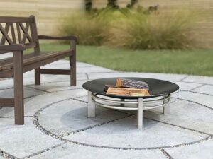 Svenskav Feuerschale Nova Super XXL in Edelstahl oder Rohstahl