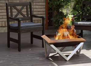 Svenskav Feuerschale Gilge in 2 Größen aus Rohstahl