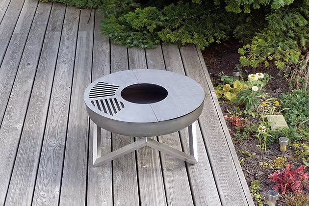 Svenskav Feuerschale mit Grillplatte in 2 Größen lieferbar