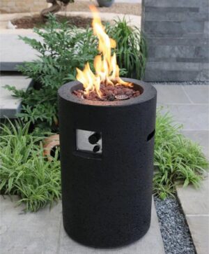 Modeno Gas-Feuerstelle Merapi in Lavasteinoptik