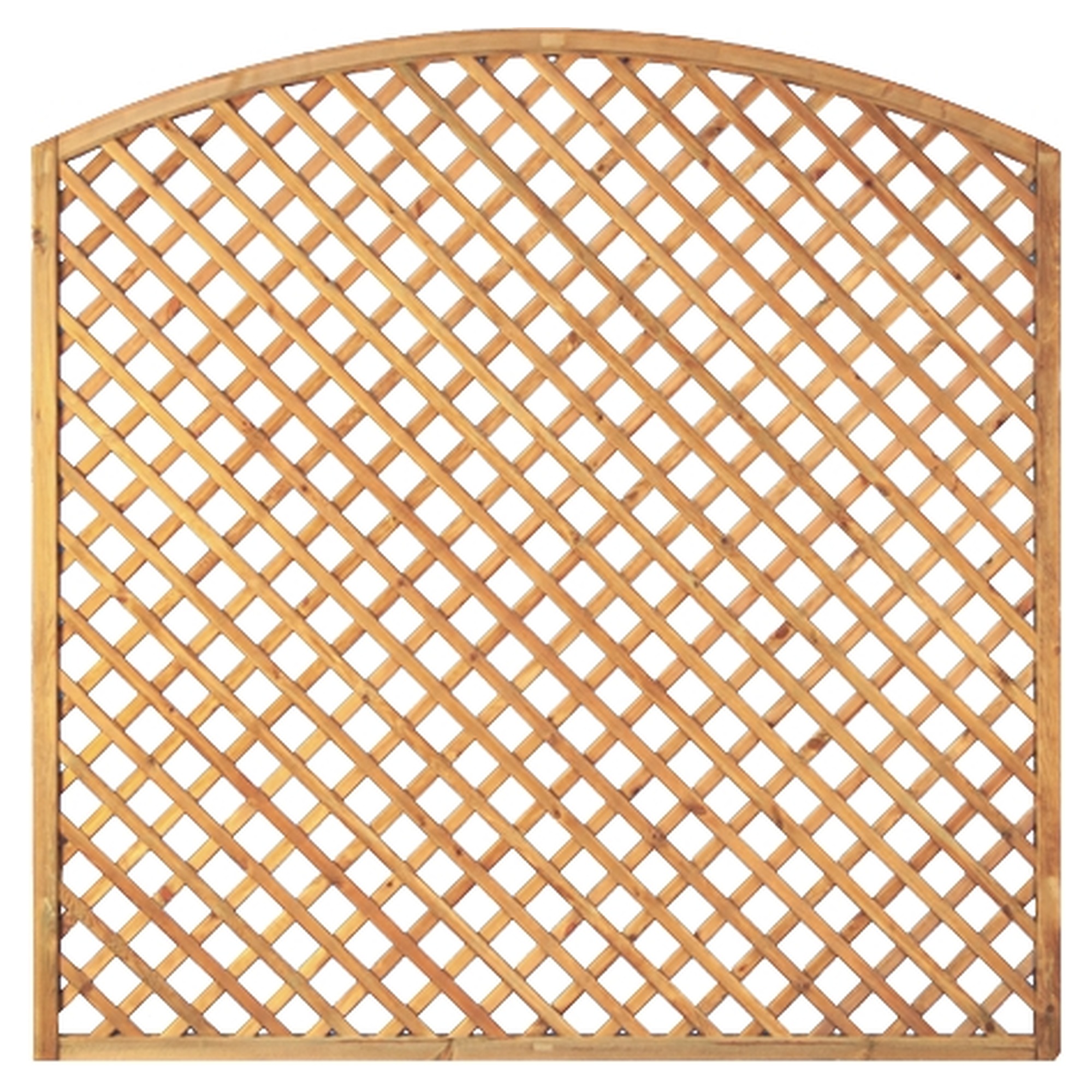 Diagonal- und Bogen-Rankzaun 6×6 – 1800mm x 1800mm/1600mm