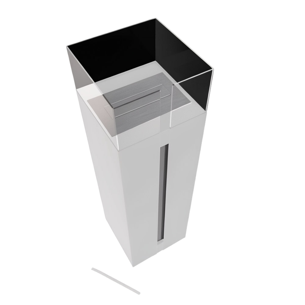 Kratki Bioethanol-Kamin Romeo Square in weiß oder schwarz – Bild 4