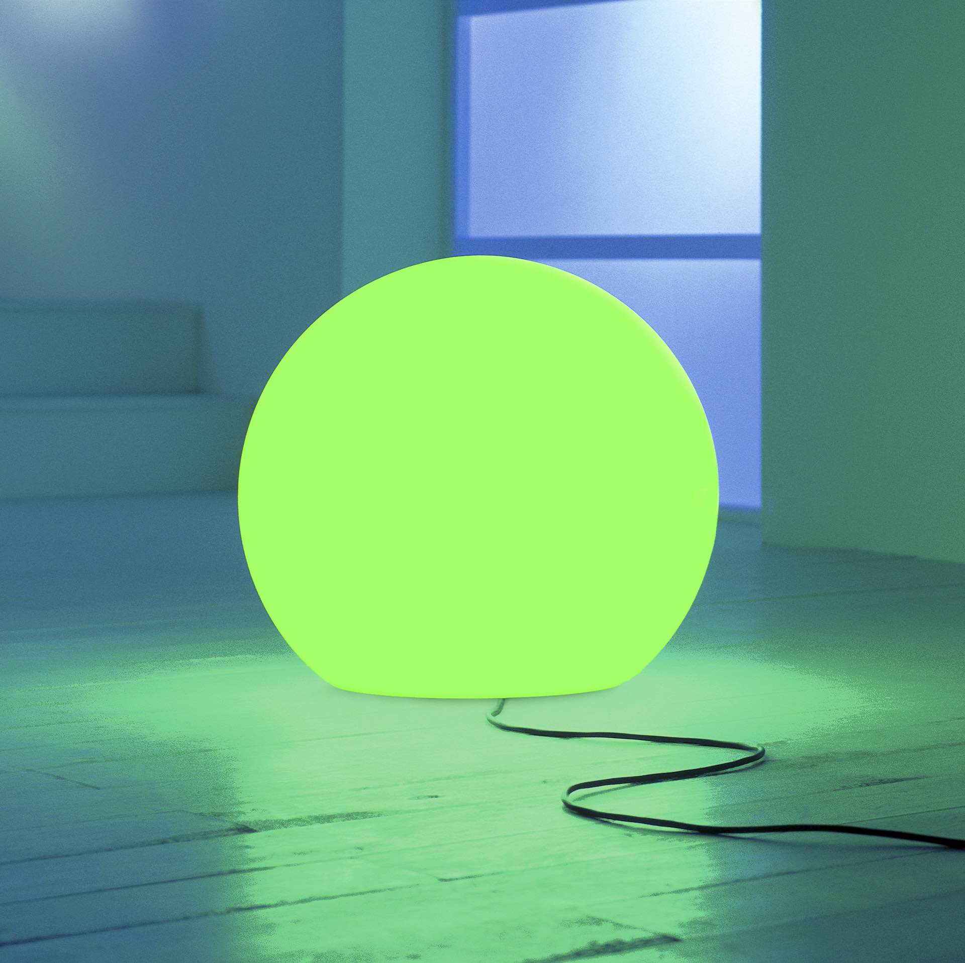 Moonlight Vollkugel weiß mit flex. Sockel und Kabel in versch. Größen – Bild 12