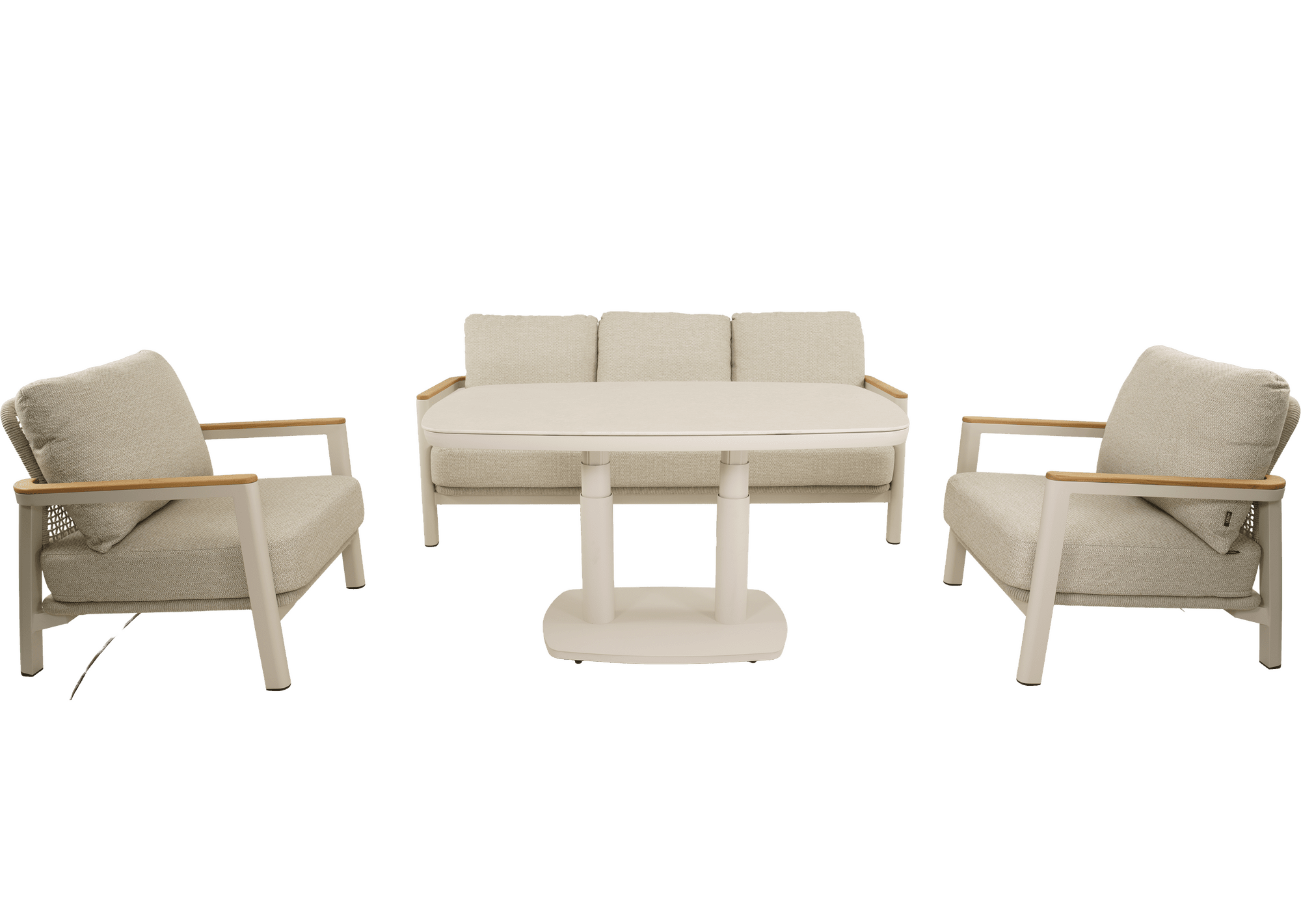 Lesli Living Gartenmöbelset Elida 4-teilig