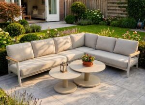 Lesli Living Gartenmöbelset Elida 3-teilig