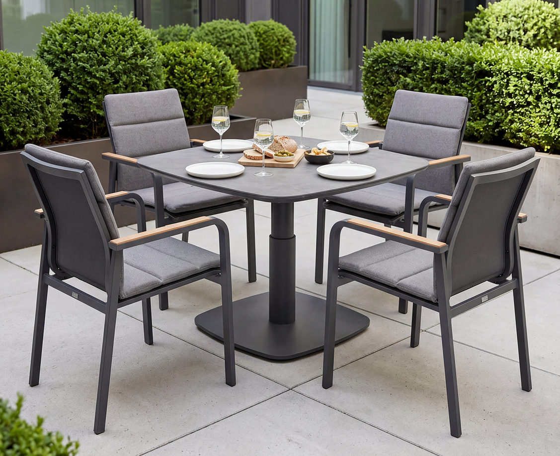 Lesli Living Gartenmöbelset Geneva - 5-teilig