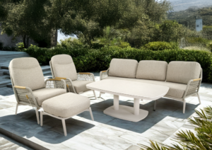 Lesli Living Gartenmöbelset Marseille 5-teilig